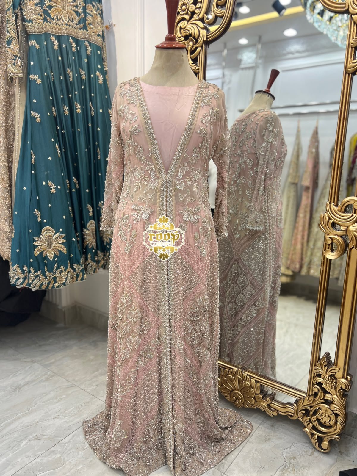 SS Pink Lace Gown